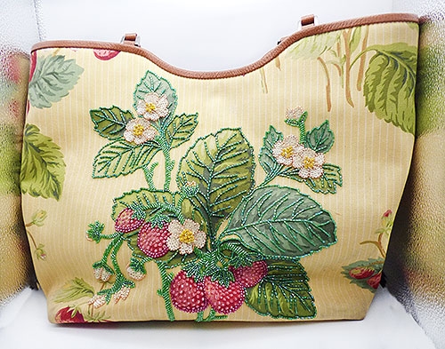 Newly Added Isabella Fiore Beaded Strawberry Tote