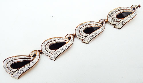 Copper Jewelry - Margot de Taxco Enameled Copper Bracelet