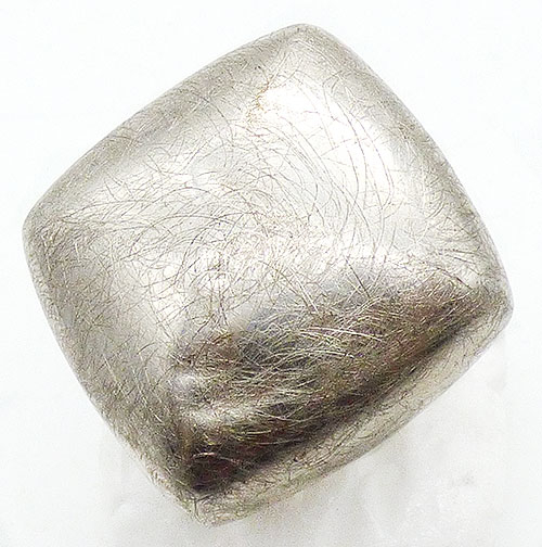 Newly Added Italian Sterling Electroform Square Pillow Ring
