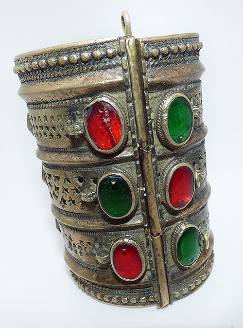 Miscellaneous Countries - Old Afghan Turkmen Kuchi Tribal Cuff Bracelet