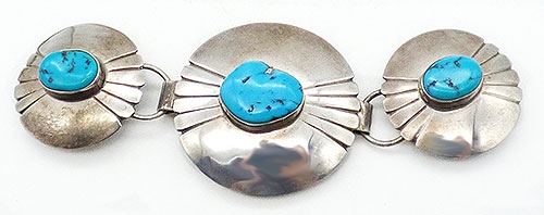 Newly Added David Fletcher Garcia Turquoise Sterling Buckle