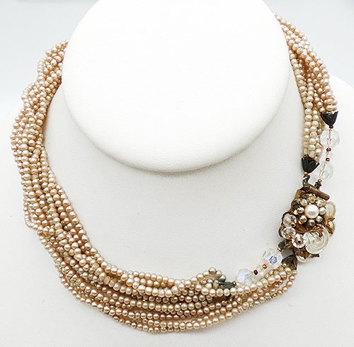 Pearl Jewelry - Original by Robert Seed Pearl Torsade Necklace