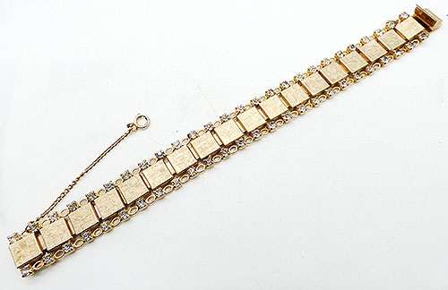 Hobé - Hobé Gold Tone Panel Bracelet