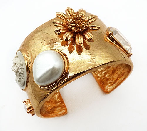 Collectible Contemporary - Oscar de la Renta Decorated Cuff Bracelet