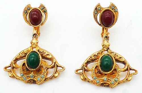 Newly Added Art Nouveau Bat Wing Style Earrings