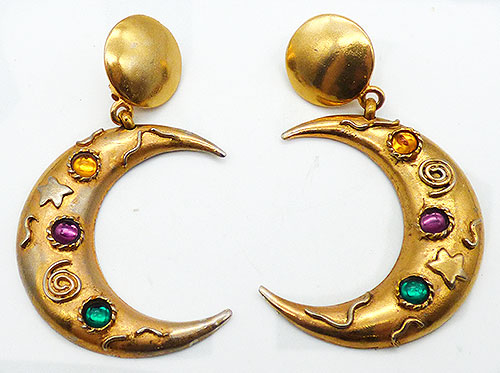 Newly Added Edouard Rambaud Crescent Statement Earrings