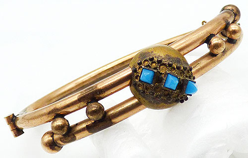 Newly Added Victorian Etruscan Revival Bypass Bracelet