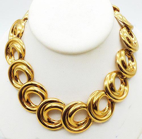 Newly Added Anne Klein Gold Spiral Link Necklace